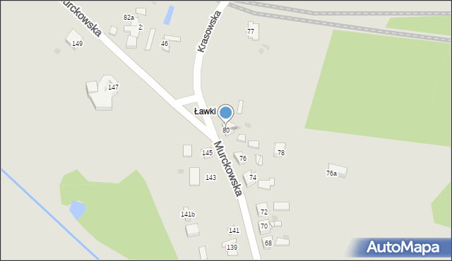 Mysłowice, Murckowska, 80, mapa Mysłowice