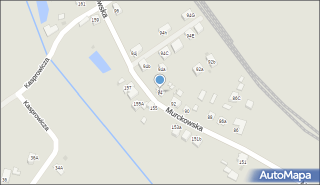 Mysłowice, Murckowska, 94, mapa Mysłowice