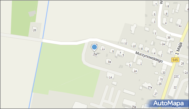 Nidzica, Murzynowskiego Stanisława, 13a, mapa Nidzica