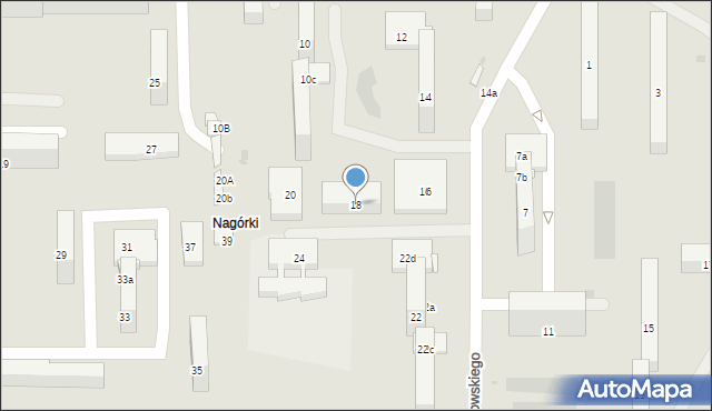 Olsztyn, Murzynowskiego Stanisława, 18, mapa Olsztyna