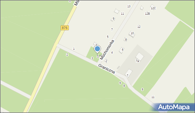 Piotrkowice, Muchomorka, 1, mapa Piotrkowice