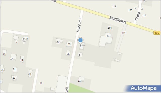 Skierdy, Muzyczna, 3, mapa Skierdy