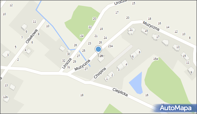 Staniszów, Muzyczna, 25A, mapa Staniszów