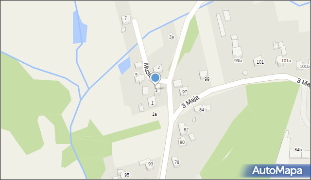 Syrynia, Musioła Adolfa, 3, mapa Syrynia