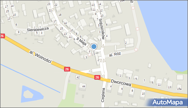 Trzcińsko-Zdrój, Murarska, 1, mapa Trzcińsko-Zdrój