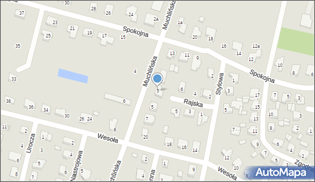 Turek, Muchlińska, 3, mapa Turka