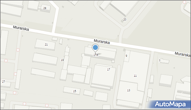 Tychy, Murarska, 17A, mapa Tychów