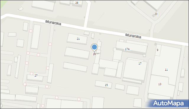Tychy, Murarska, 19, mapa Tychów