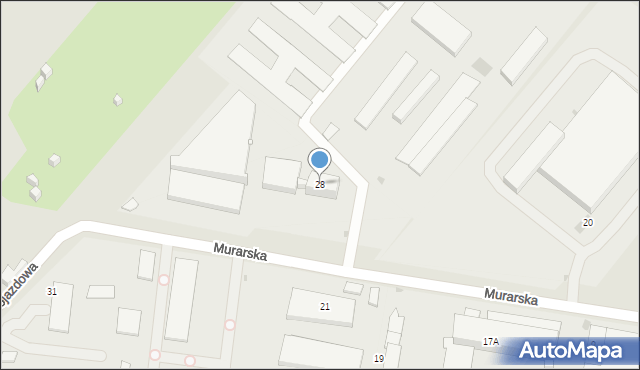 Tychy, Murarska, 28, mapa Tychów