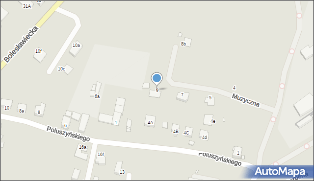 Zgorzelec, Muzyczna, 9, mapa Zgorzelec