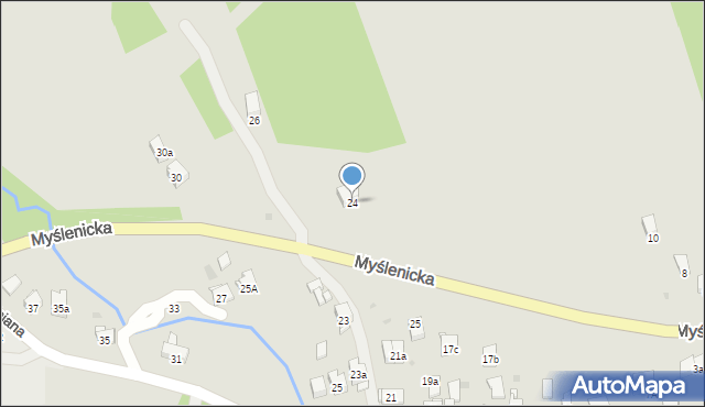 Dobczyce, Myślenicka, 24, mapa Dobczyce