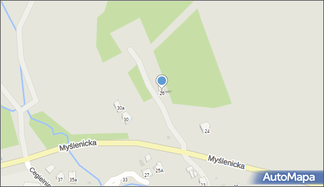 Dobczyce, Myślenicka, 26, mapa Dobczyce