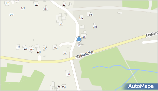 Dobczyce, Myślenicka, 40, mapa Dobczyce