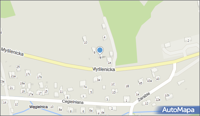 Dobczyce, Myślenicka, 6, mapa Dobczyce