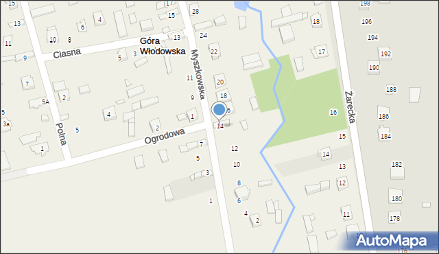 Góra Włodowska, Myszkowska, 14, mapa Góra Włodowska