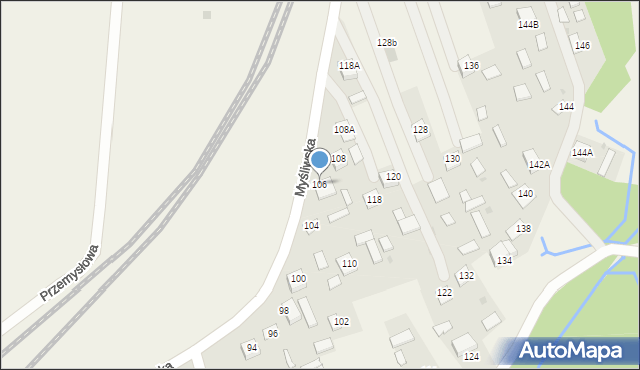 Horyniec-Zdrój, Myśliwska, 106, mapa Horyniec-Zdrój