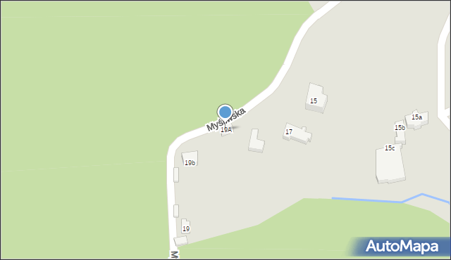 Karpacz, Myśliwska, 19A, mapa Karpacz