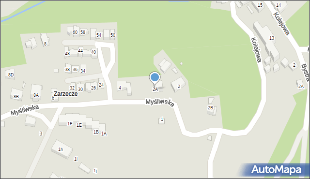 Karpacz, Myśliwska, 2A, mapa Karpacz