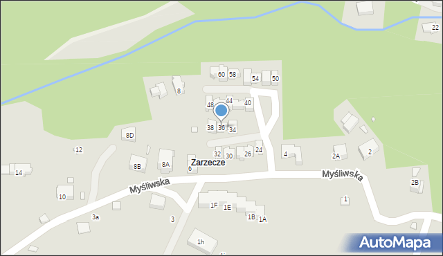 Karpacz, Myśliwska, 36, mapa Karpacz