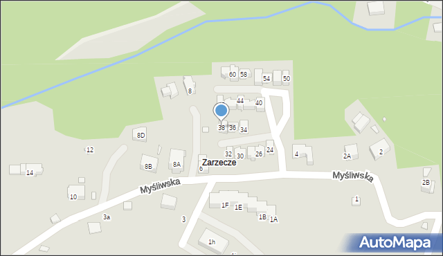 Karpacz, Myśliwska, 38, mapa Karpacz