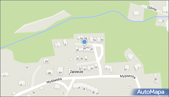 Karpacz, Myśliwska, 44, mapa Karpacz