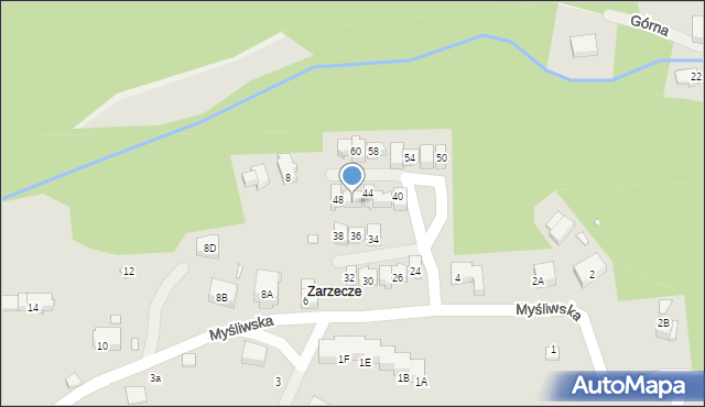 Karpacz, Myśliwska, 46, mapa Karpacz