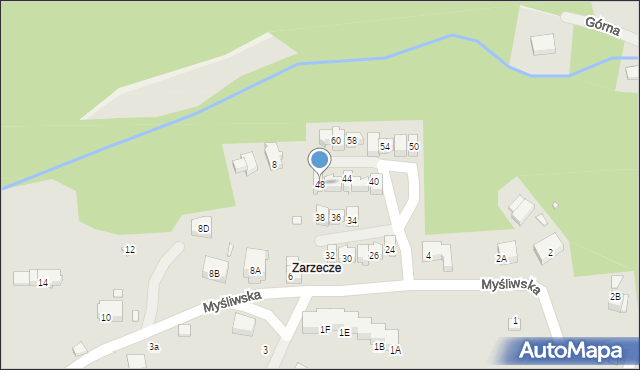 Karpacz, Myśliwska, 48, mapa Karpacz