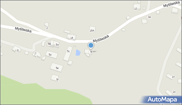 Karpacz, Myśliwska, 5, mapa Karpacz