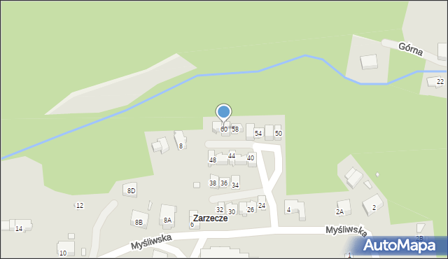 Karpacz, Myśliwska, 60, mapa Karpacz