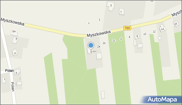 Koziegłówki, Myszkowska, 2, mapa Koziegłówki