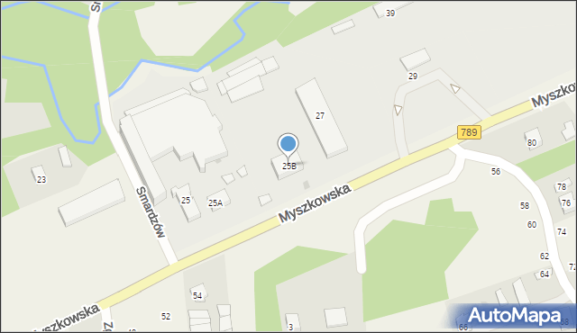 Koziegłówki, Myszkowska, 25B, mapa Koziegłówki