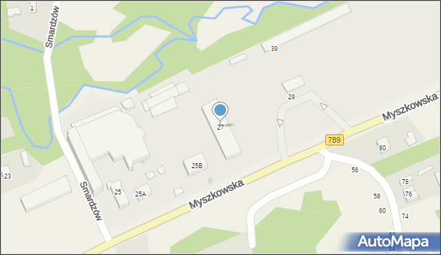 Koziegłówki, Myszkowska, 27, mapa Koziegłówki