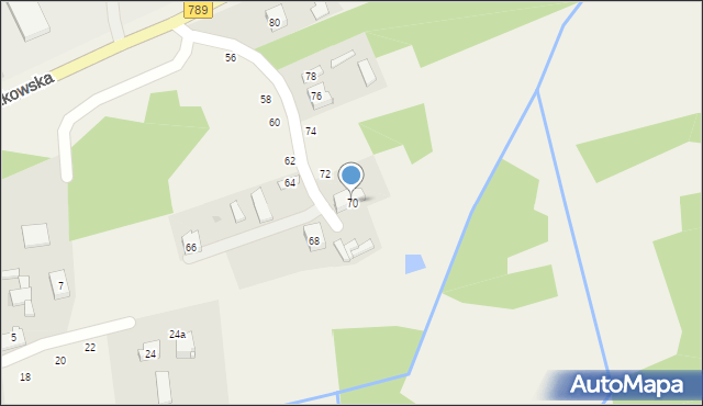 Koziegłówki, Myszkowska, 70, mapa Koziegłówki