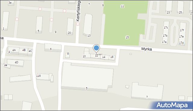 Legnica, Myrka Karola, płk., 12, mapa Legnicy