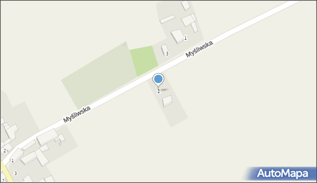 Lisięcice, Myśliwska, 2, mapa Lisięcice