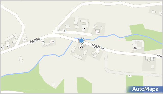 Mychów, Mychów, 26, mapa Mychów