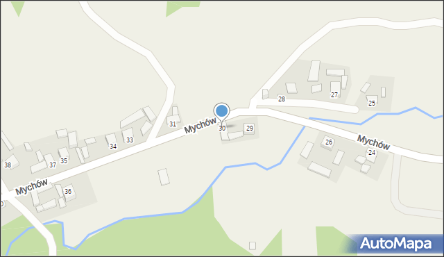 Mychów, Mychów, 30, mapa Mychów