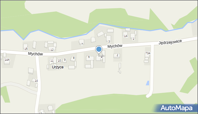 Mychów, Mychów, 5, mapa Mychów