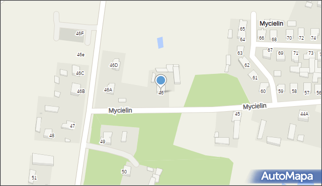 Mycielin, Mycielin, 46, mapa Mycielin