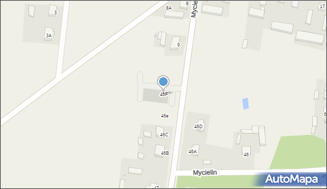 Mycielin, Mycielin, 46F, mapa Mycielin