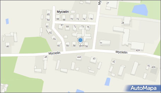 Mycielin, Mycielin, 57, mapa Mycielin