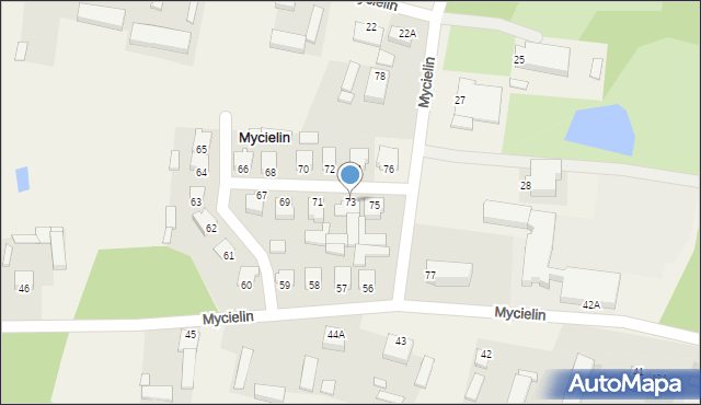 Mycielin, Mycielin, 73, mapa Mycielin