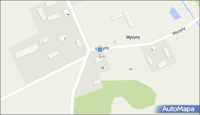 Mycyny, Mycyny, 6, mapa Mycyny