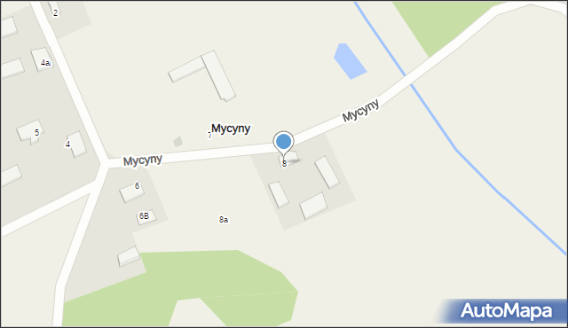 Mycyny, Mycyny, 8, mapa Mycyny