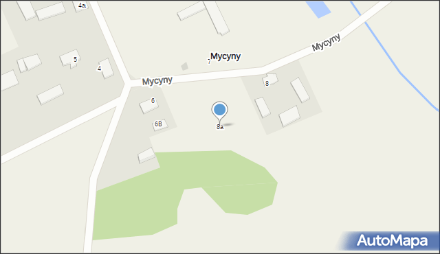 Mycyny, Mycyny, 8a, mapa Mycyny