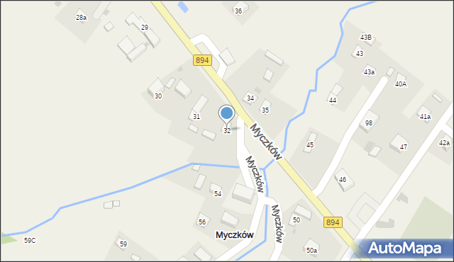 Myczków, Myczków, 32, mapa Myczków