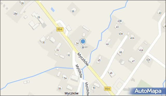 Myczków, Myczków, 35, mapa Myczków