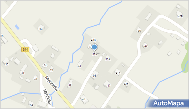 Myczków, Myczków, 43a, mapa Myczków