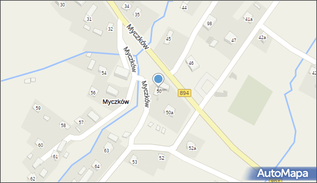 Myczków, Myczków, 50, mapa Myczków