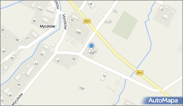 Myczków, Myczków, 52a, mapa Myczków